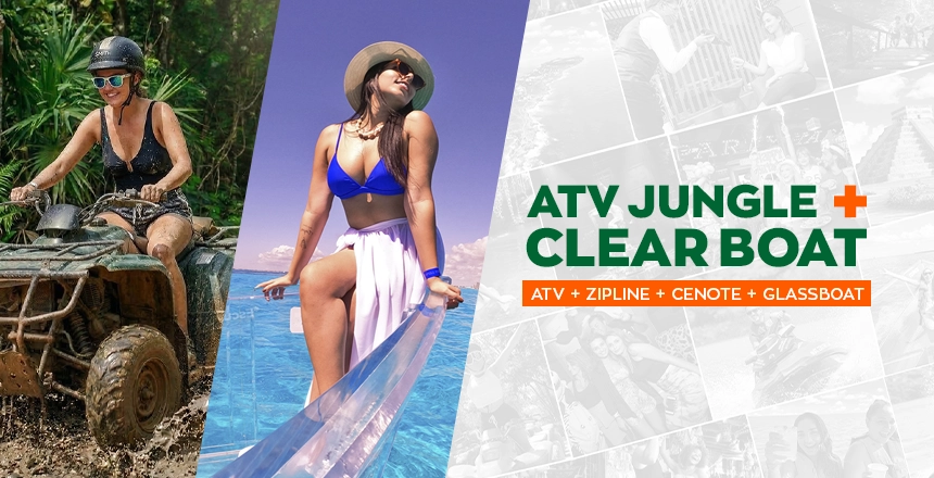 atv jungle with clear boat experience