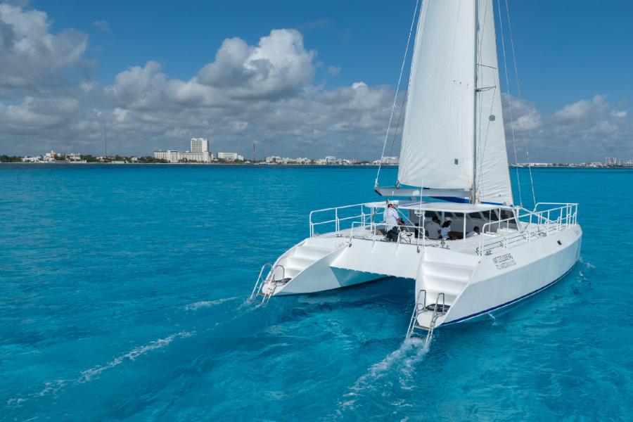 Tour Image  VIP Sailing to Isla Mujeres Catamaran