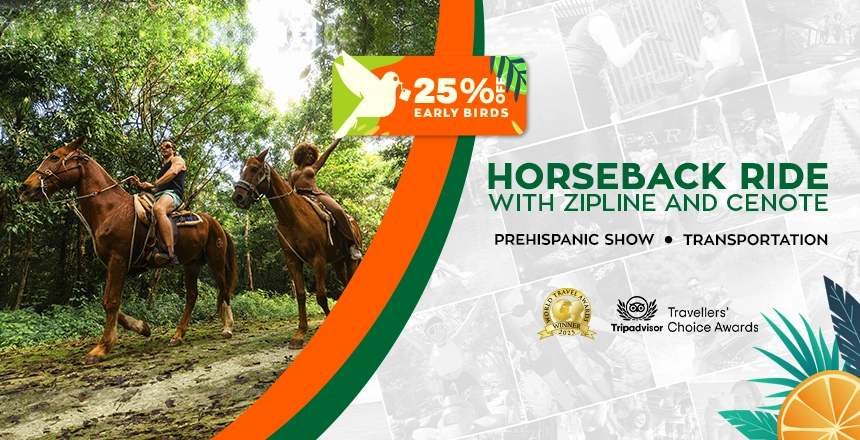 horse ride with atv zipline puerto morelos