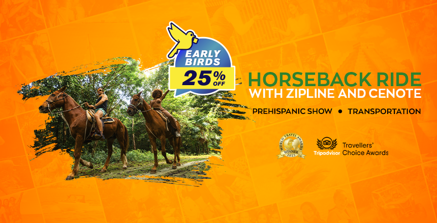 horse ride with atv zipline puerto morelos