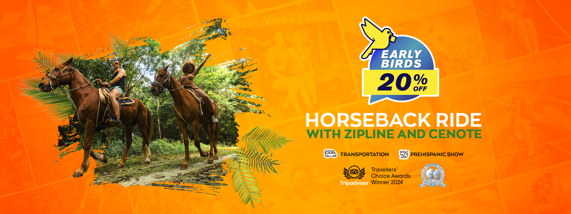 horse ride with atv zipline puerto morelos