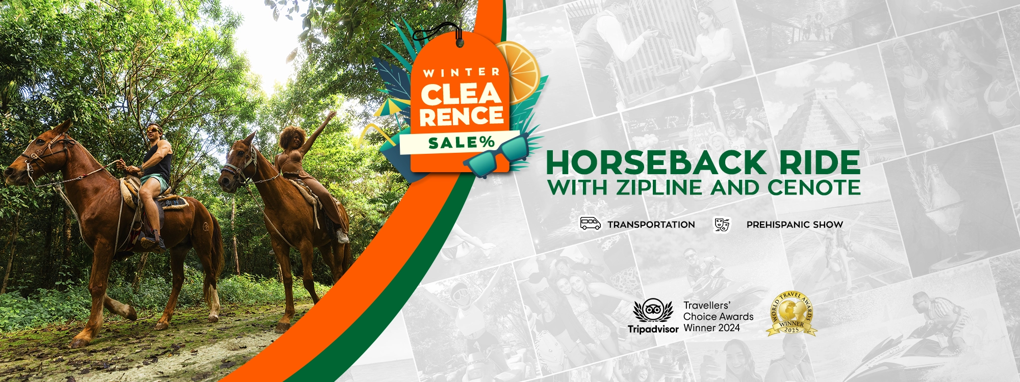 horse ride with atv zipline puerto morelos