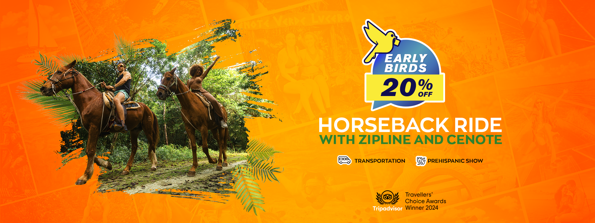 horse ride with atv zipline puerto morelos