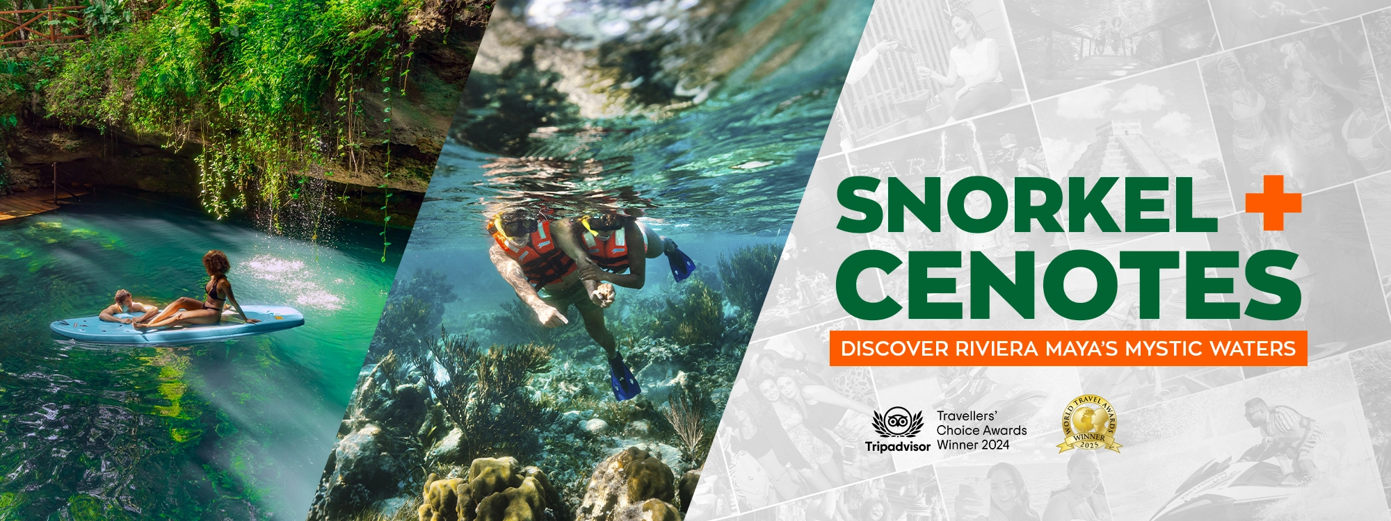 snorkel with cenotes experience