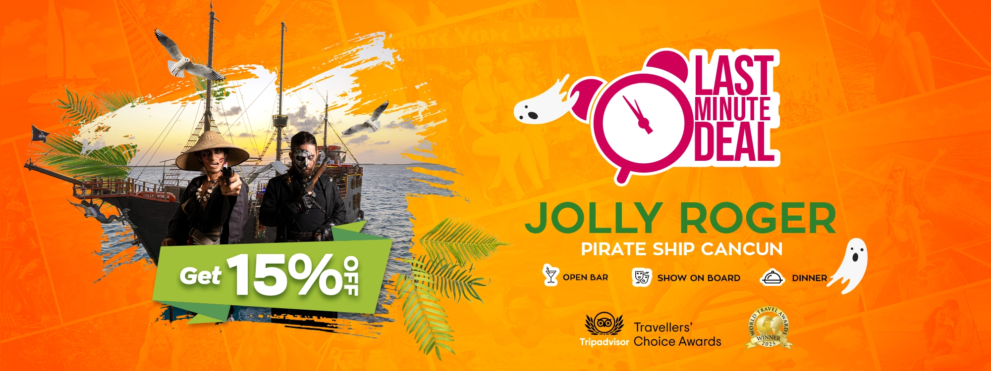 tour pirate ship cancun jolly roger