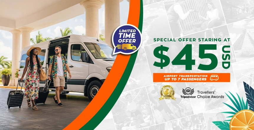 promotion transfer to cancun airport from 45 usd