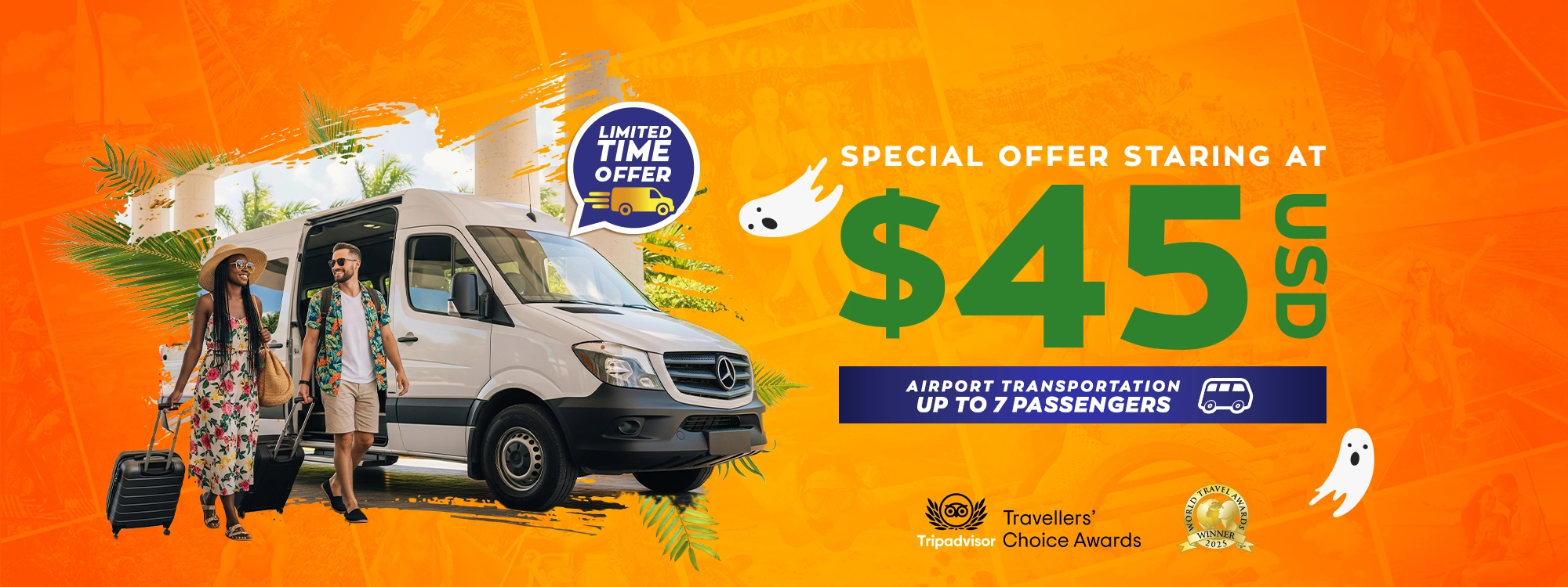 promotion transfer to cancun airport from 45 usd