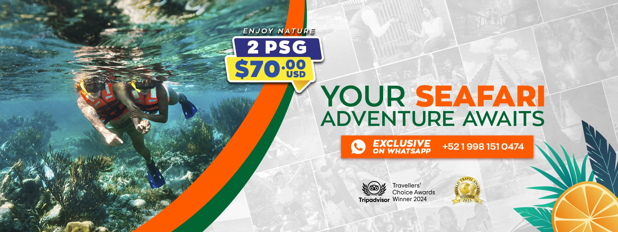 tour puerto morelos reef snorkel adventure