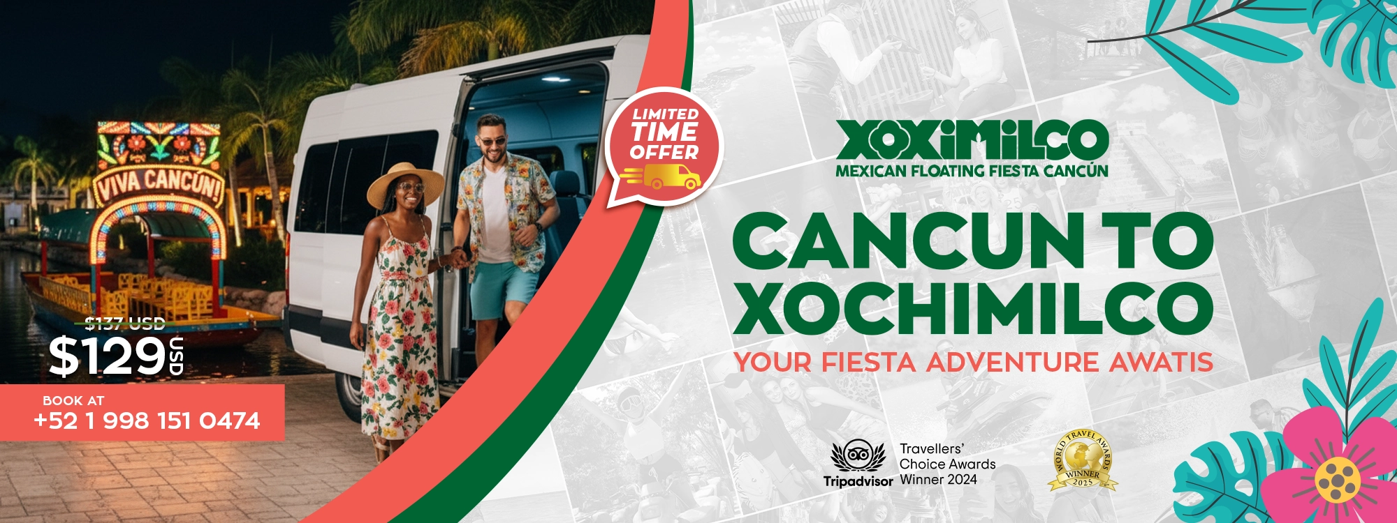 xoximilco cancun mexican party