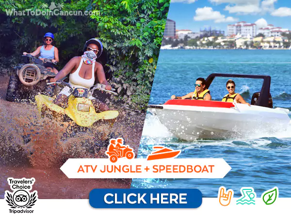 portada combo atv tirolesa cenote lancha rápida