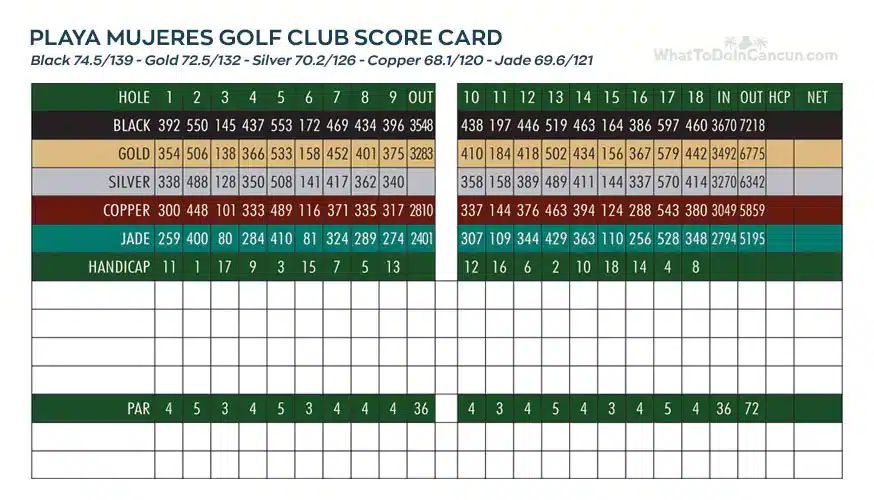 Playa Mujeres Golf Club in Cancun