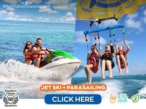 jet ski rental in cancun with parasailing experience