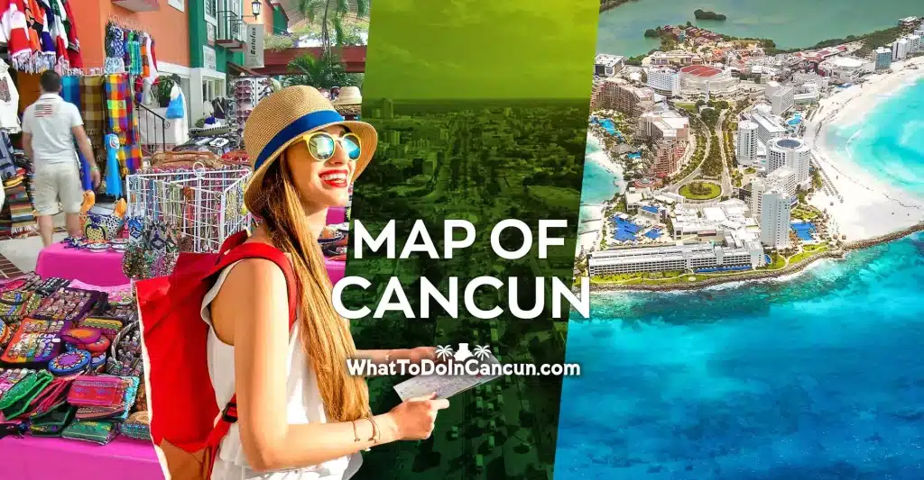 Map of Cancun